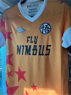 BoxLunch Dragon Ball Z Fly Nimbus Orange Graphic Tee
